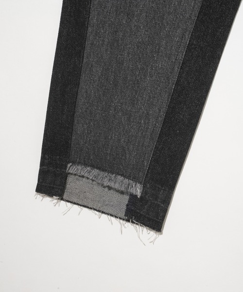 MILKFED.（ミルクフェド）の「BICOLOR DENIM PANTS（デニムパンツ・レディース・ライトブルー/ブラック・S/M）」の21枚目の写真