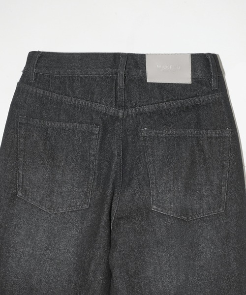 MILKFED.（ミルクフェド）の「BICOLOR DENIM PANTS（デニムパンツ・レディース・ライトブルー/ブラック・S/M）」の19枚目の写真