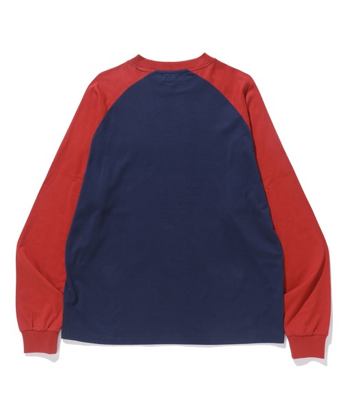 XLARGE(エクストララージ)の「FLAME RAGLAN L/S TEE(Tシャツ/カットソー・メンズ・ネイビー/レッド/ブラック・M/L/S/XL)」の4枚目の写真