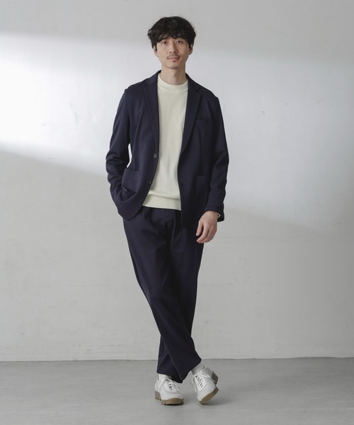 NANO universe（ナノユニバース）の「アクティブストレッチポンチセットアップ（セットアップ・メンズ・ベージュ/ネイビー/チャコール・S/M/L/XL）」の3枚目の写真