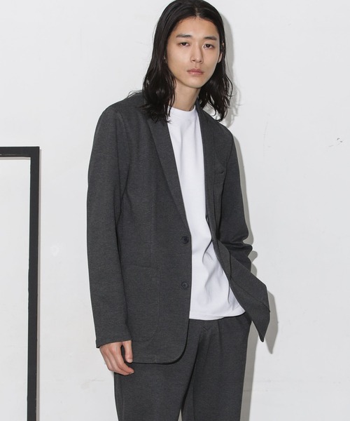 NANO universe（ナノユニバース）の「アクティブストレッチポンチセットアップ（セットアップ・メンズ・ベージュ/ネイビー/チャコール・S/M/L/XL）」の4枚目の写真