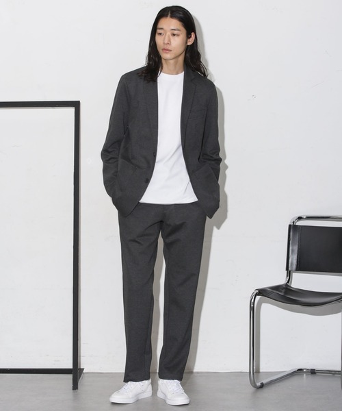 NANO universe（ナノユニバース）の「アクティブストレッチポンチセットアップ（セットアップ・メンズ・ベージュ/ネイビー/チャコール・S/M/L/XL）」の6枚目の写真