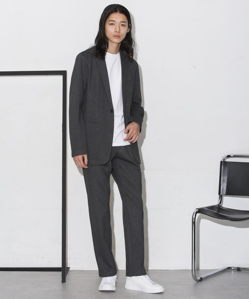 NANO universe（ナノユニバース）の「アクティブストレッチポンチセットアップ（セットアップ・メンズ・ベージュ/ネイビー/チャコール・S/M/L/XL）」の9枚目の写真