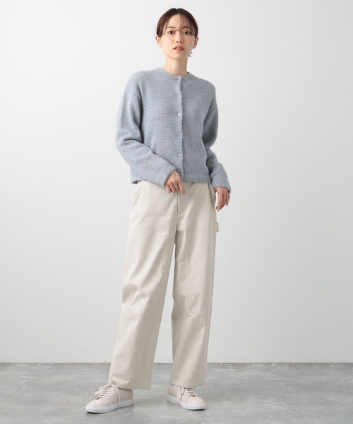 BARNYARDSTORM（バンヤードストーム）の「BARNYARDSTORM / ラメニットカーディガン（ニット/セーター・レディース・グレー/オフホワイト・0/1）」の9枚目の写真