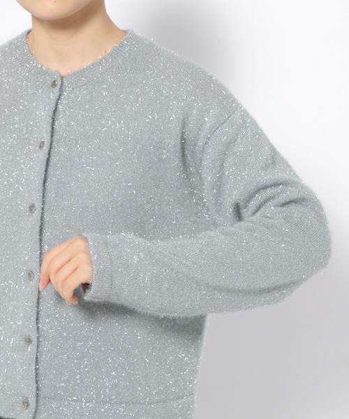 BARNYARDSTORM（バンヤードストーム）の「BARNYARDSTORM / ラメニットカーディガン（ニット/セーター・レディース・グレー/オフホワイト・0/1）」の19枚目の写真