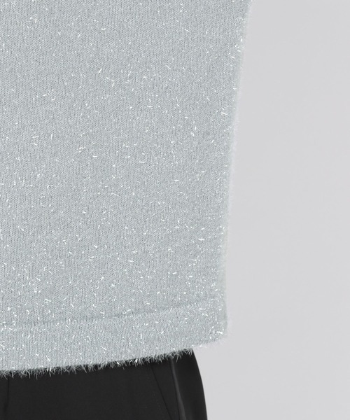 BARNYARDSTORM（バンヤードストーム）の「BARNYARDSTORM / ラメニットカーディガン（ニット/セーター・レディース・グレー/オフホワイト・0/1）」の21枚目の写真