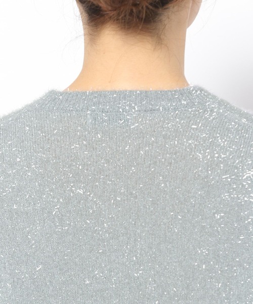 BARNYARDSTORM（バンヤードストーム）の「BARNYARDSTORM / ラメニットカーディガン（ニット/セーター・レディース・グレー/オフホワイト・0/1）」の20枚目の写真