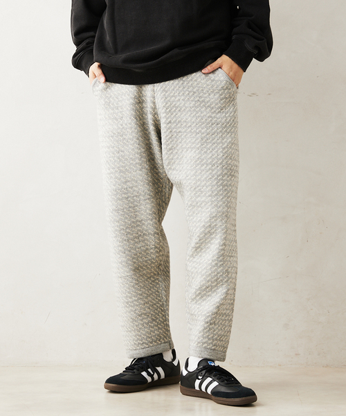 JOURNAL STANDARD relume(ジャーナルスタンダード レリューム)の「バーズアイ リブラインニットパンツ(その他パンツ・メンズ・グレー/ネイビー・LARGE/MEDIUM)」の9枚目の写真