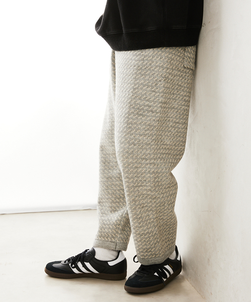 JOURNAL STANDARD relume(ジャーナルスタンダード レリューム)の「バーズアイ リブラインニットパンツ(その他パンツ・メンズ・グレー/ネイビー・LARGE/MEDIUM)」の12枚目の写真