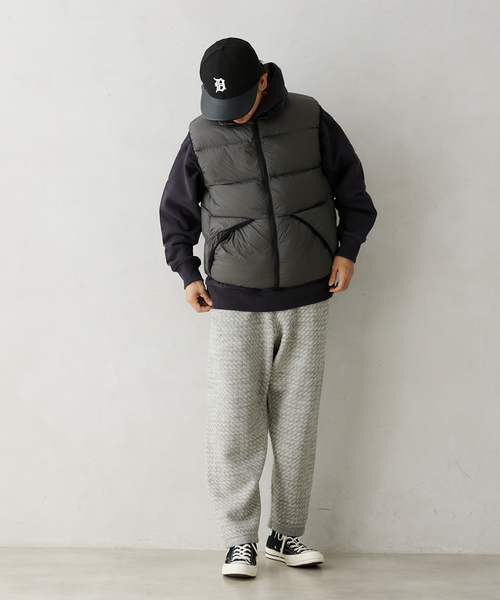 JOURNAL STANDARD relume(ジャーナルスタンダード レリューム)の「バーズアイ リブラインニットパンツ(その他パンツ・メンズ・グレー/ネイビー・LARGE/MEDIUM)」の17枚目の写真