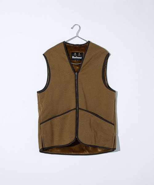 Barbour（バブアー）の「Barbour Warm Pile Waistcoat Zip-In Liner バブアー ライナーベスト ジレ ファーライナー フロントジップ（ベスト・レディース・ブラウン/ブラック・34/38/42/44/40）」の14枚目の写真