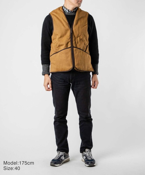 Barbour（バブアー）の「Barbour Warm Pile Waistcoat Zip-In Liner バブアー ライナーベスト ジレ ファーライナー フロントジップ（ベスト・レディース・ブラウン/ブラック・34/38/42/44/40）」の18枚目の写真
