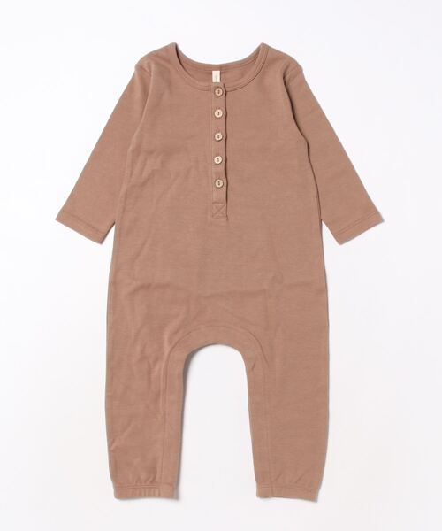 【セール】【Quincy Mae】LONG SLEEVE JUMPSUIT | COCOA（その他ベビー用品）｜Quincy Mae（クインシーメイ）