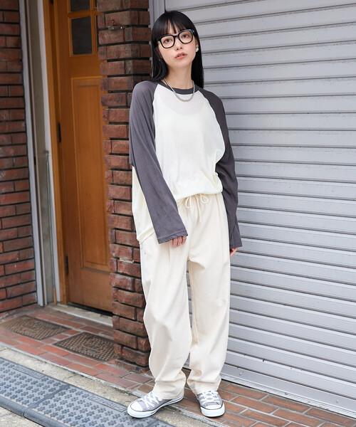 FREAK'S STORE(フリークスストア)の「シェフパンツ/イージーパンツ(デニムパンツ・レディース・レオパード/サックスブルー/ナチュラル/グリーン/チャコール/ブラック/ダークグレー・MEDIUM/X-SMALL/SMALL)」の11枚目の写真