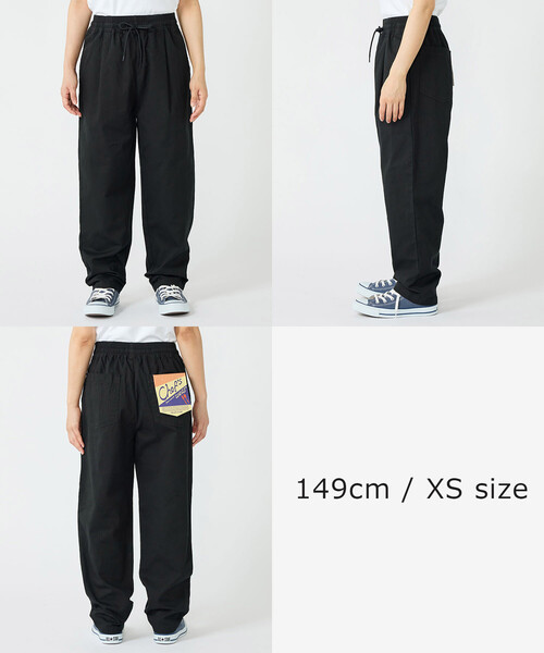 FREAK'S STORE(フリークスストア)の「シェフパンツ/イージーパンツ(デニムパンツ・レディース・レオパード/サックスブルー/ナチュラル/グリーン/チャコール/ブラック/ダークグレー・MEDIUM/X-SMALL/SMALL)」の14枚目の写真