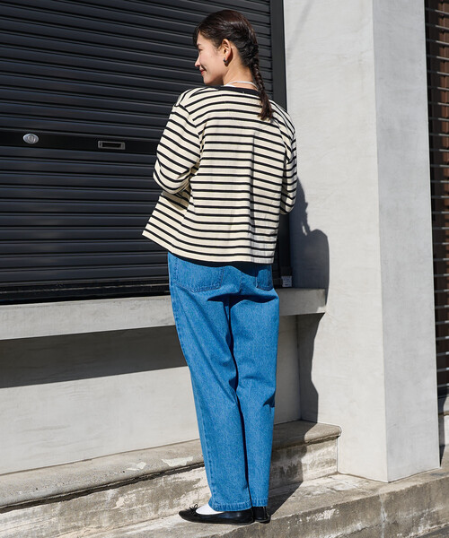 FREAK'S STORE(フリークスストア)の「シェフパンツ/イージーパンツ(デニムパンツ・レディース・レオパード/サックスブルー/ナチュラル/グリーン/チャコール/ブラック/ダークグレー・MEDIUM/X-SMALL/SMALL)」の22枚目の写真