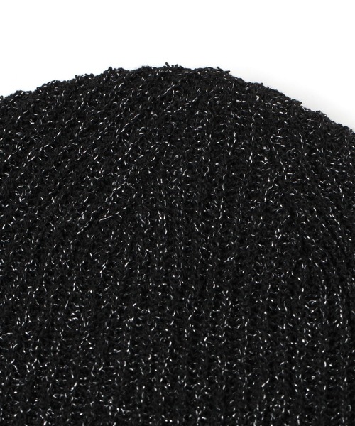 LAKOLE（ラコレ）の「ラメゆるニットワッチ / 996243（ニットキャップ/ビーニー・レディース・オフホワイト/サンドグレー/ブラック/ライトグリーン・FREE）」の6枚目の写真