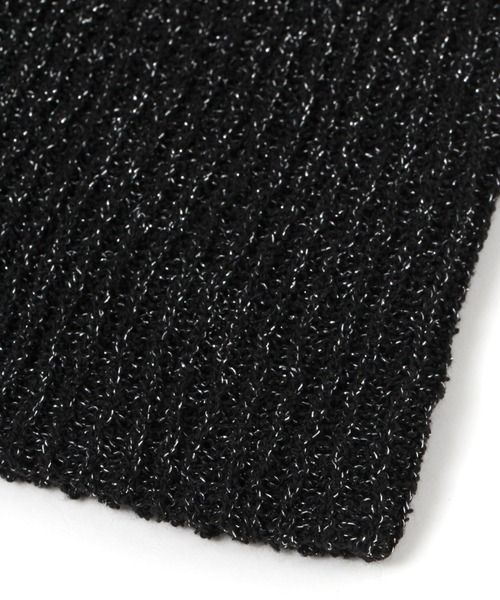 LAKOLE（ラコレ）の「ラメゆるニットワッチ / 996243（ニットキャップ/ビーニー・レディース・オフホワイト/サンドグレー/ブラック/ライトグリーン・FREE）」の7枚目の写真