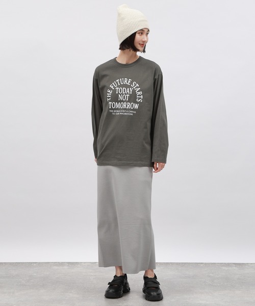 LAKOLE（ラコレ）の「ラメゆるニットワッチ / 996243（ニットキャップ/ビーニー・レディース・オフホワイト/サンドグレー/ブラック/ライトグリーン・FREE）」の14枚目の写真