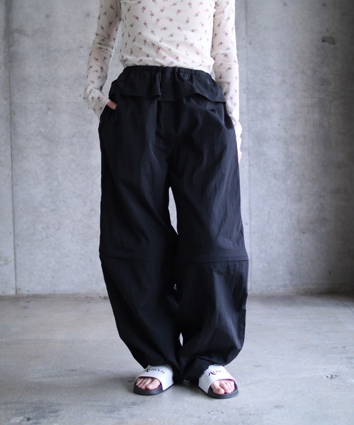 G.V.G.V.（ジーヴィージーヴィー）の「NYLON PANTS（その他パンツ・レディース・ブラック/ベージュ・34/36）」の2枚目の写真