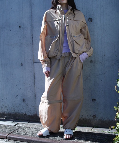 G.V.G.V.（ジーヴィージーヴィー）の「NYLON PANTS（その他パンツ・レディース・ブラック/ベージュ・34/36）」の22枚目の写真