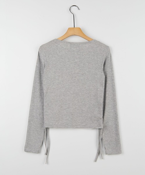 3.3 Field Trip (3.3フィールドトリップ)の「3.3 Field Trip/レイヤードトップス 2995685(Tシャツ/カットソー・レディース・ブラック/グレー・FREE)」の6枚目の写真