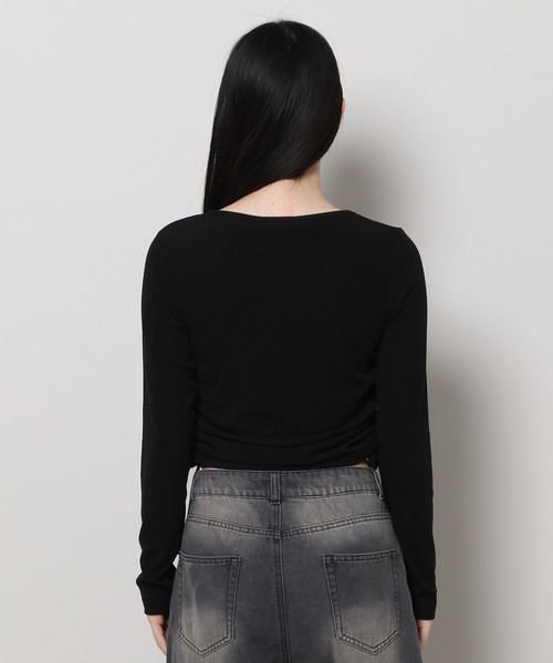 3.3 Field Trip (3.3フィールドトリップ)の「3.3 Field Trip/レイヤードトップス 2995685(Tシャツ/カットソー・レディース・ブラック/グレー・FREE)」の19枚目の写真