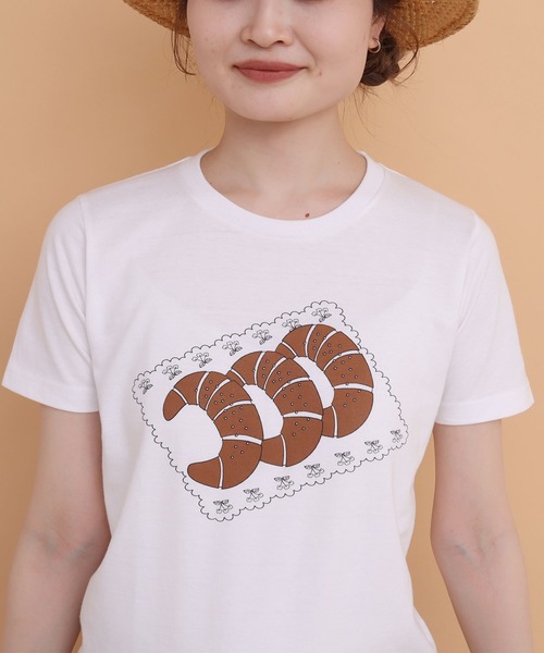 peu pres（プープレ）の「塩バターパンTシャツ（Tシャツ/カットソー・レディース・ホワイト・FREE）」の18枚目の写真