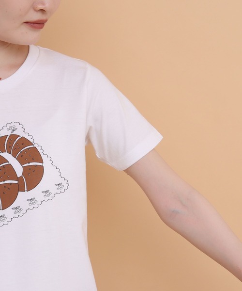 peu pres（プープレ）の「塩バターパンTシャツ（Tシャツ/カットソー・レディース・ホワイト・FREE）」の19枚目の写真