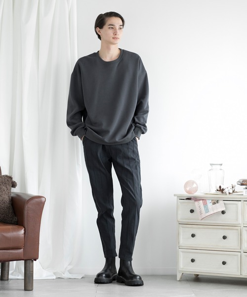 aimoha（アイモハ）の「aimoha men SLIM FIT PULLOVER スリムフィットスウェット（スウェット・メンズ・ネイビー/ダークグレー/ベージュ/ブルー/ブラック/ワインレッド・XXX-LARGE/XX-LARGE/X-LARGE/LARGE/MEDIUM）」の19枚目の写真