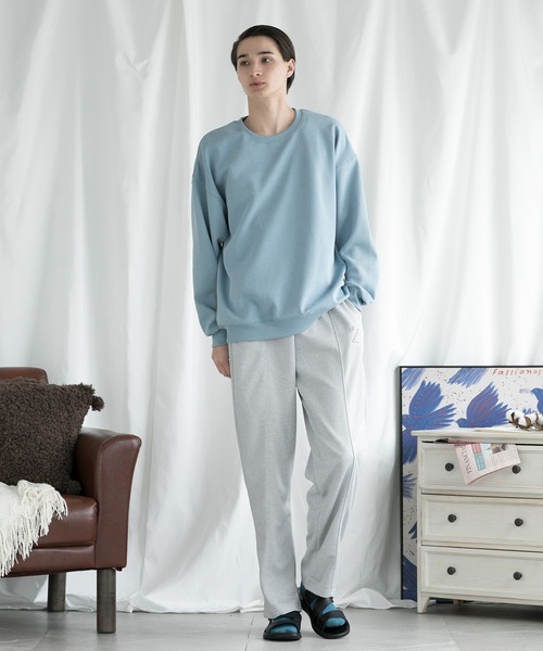 aimoha（アイモハ）の「aimoha men SLIM FIT PULLOVER スリムフィットスウェット（スウェット・メンズ・ネイビー/ダークグレー/ベージュ/ブルー/ブラック/ワインレッド・XXX-LARGE/XX-LARGE/X-LARGE/LARGE/MEDIUM）」の15枚目の写真