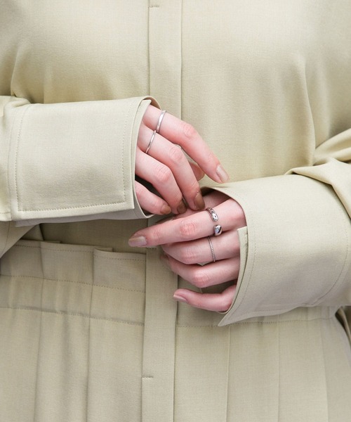 KBF(ケイビーエフ)の「プリーツドッキングワンピース(ワンピース・レディース・チャコールグレー/グリーン系その他・36/38)」の6枚目の写真