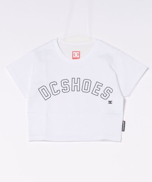 DC SHOES(ディーシーシューズ)の「24 WS ARCH SS/DC半袖ロゴTシャツ(Tシャツ/カットソー・レディース・ホワイト/ブラック/オレンジ・MEDIUM/LARGE/SMALL)」の1枚目の写真