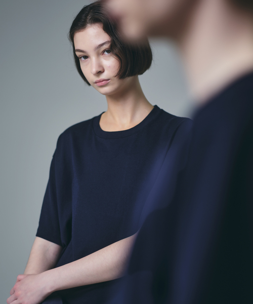 HANES（ヘインズ）の「”2枚セット”【HANES / ヘインズ】別注 2パックオーガニックコットンTシャツ（Tシャツ/カットソー・メンズ・ネイビー/ホワイト系その他/ホワイト/ブラック・MEDIUM/SMALL/X-LARGE/LARGE）」の11枚目の写真