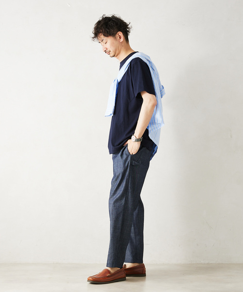 HANES（ヘインズ）の「”2枚セット”【HANES / ヘインズ】別注 2パックオーガニックコットンTシャツ（Tシャツ/カットソー・メンズ・ネイビー/ホワイト系その他/ホワイト/ブラック・MEDIUM/SMALL/X-LARGE/LARGE）」の18枚目の写真