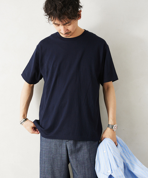 HANES（ヘインズ）の「”2枚セット”【HANES / ヘインズ】別注 2パックオーガニックコットンTシャツ（Tシャツ/カットソー・メンズ・ネイビー/ホワイト系その他/ホワイト/ブラック・MEDIUM/SMALL/X-LARGE/LARGE）」の20枚目の写真