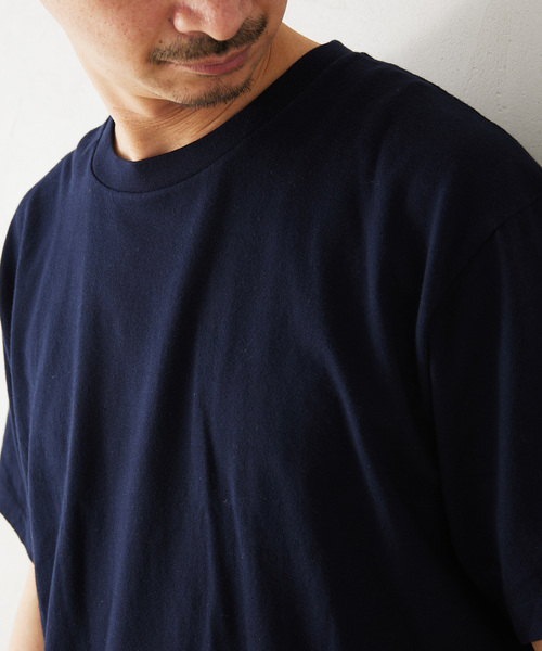 HANES（ヘインズ）の「”2枚セット”【HANES / ヘインズ】別注 2パックオーガニックコットンTシャツ（Tシャツ/カットソー・メンズ・ネイビー/ホワイト系その他/ホワイト/ブラック・MEDIUM/SMALL/X-LARGE/LARGE）」の21枚目の写真