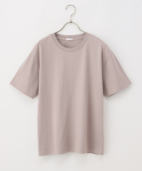 Honeys（ハニーズ）の「きれいめＴシャツ（Tシャツ/カットソー・レディース・イエロー/グリーン/オフホワイト/ブラック/スミクロ/グレイッシュベージュ/ダークブルー/モカ・LL/3L/SS/S/M/L）」の11枚目の写真