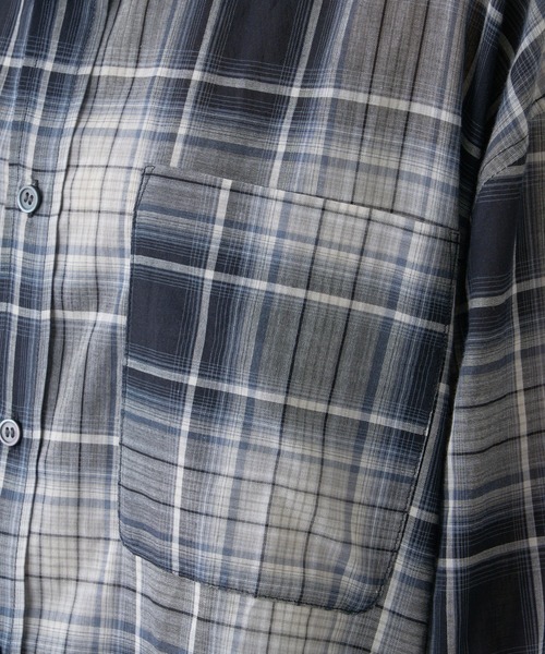 CIAOPANIC TYPY（チャオパニックティピー）の「シアーチェックシャツ（シャツ/ブラウス・メンズ・ブラウン/ブラック/ブルー・MEDIUM/LARGE）」の16枚目の写真