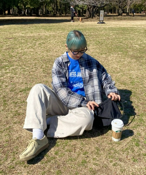 CIAOPANIC TYPY（チャオパニックティピー）の「シアーチェックシャツ（シャツ/ブラウス・メンズ・ブラウン/ブラック/ブルー・MEDIUM/LARGE）」の7枚目の写真