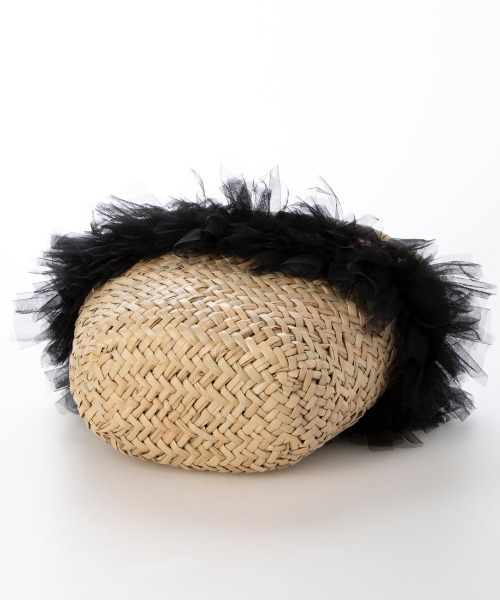 kakatoo（カカトゥ）の「カカトゥ kakatoo / チュールフリンジカゴバッグ（かごバッグ・レディース・グレー/ブラック/イエロー・FREE）」の10枚目の写真