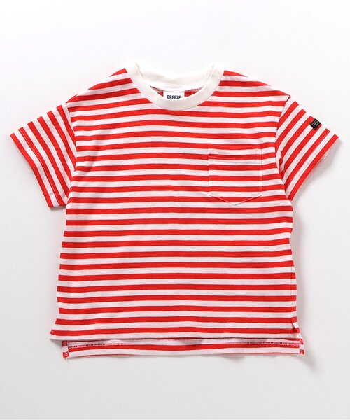 BREEZE(ブリーズ)の「【WEB限定】ボーダー&無地半袖Tシャツ(Tシャツ/カットソー・キッズ・ダークブルー/ベージュ/その他11/オレンジ/イエロー/グリーン/レッド/ピンク/クリーム/ブルー/その他12/オフホワイト/ブラック/エメラルド・90/130/100/110/120/150/140)」の16枚目の写真