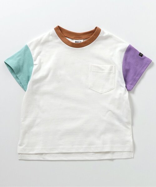 BREEZE(ブリーズ)の「【WEB限定】ボーダー&無地半袖Tシャツ(Tシャツ/カットソー・キッズ・ダークブルー/ベージュ/その他11/オレンジ/イエロー/グリーン/レッド/ピンク/クリーム/ブルー/その他12/オフホワイト/ブラック/エメラルド・90/130/100/110/120/150/140)」の18枚目の写真