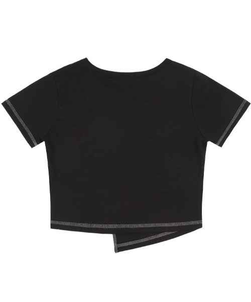 tシャツ A'GEM/9 × .kom 「 FANCY CLUB/ファンシークラブ」 EACH OTHER UNBALANCE CROP TEE/アン A'GEM/9 × .kom 『 FANCY CLUB/ファンシークラブ』 EACH OTHER