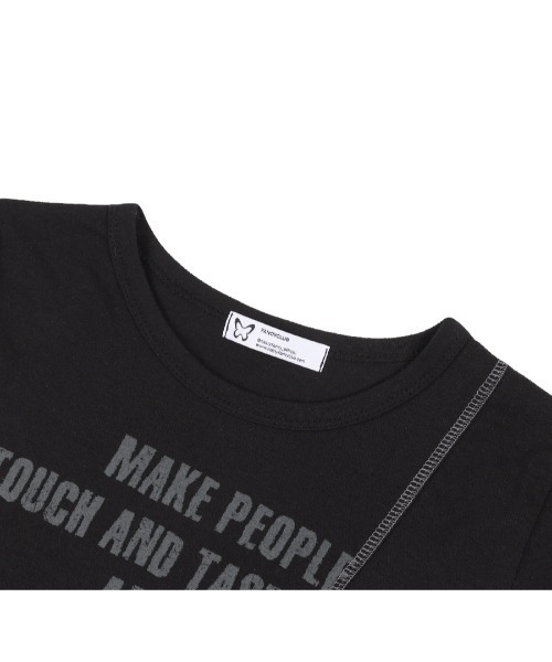 tシャツ A'GEM/9 × .kom 「 FANCY CLUB/ファンシークラブ」 EACH OTHER UNBALANCE CROP TEE/アン A'GEM/9 × .kom 『 FANCY CLUB/ファンシークラブ』 EACH OTHER