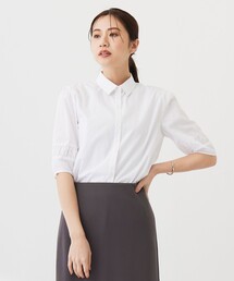 J.PRESS（ジェイプレス）の「【洗える】Betterコットンポリエステル ストライプ シャツカラーブラウス（シャツ/ブラウス・レディース）」