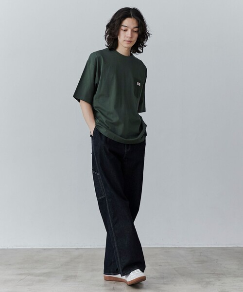 SMITH'S（スミス）の「SMITH’S（スミス）別注シンプルポケットTシャツ（Tシャツ/カットソー・メンズ・ダークグリーン/ブラック/ホワイト/ダークグレー/ロイヤルブルー/ネイビー・S/M/L/XL）」の21枚目の写真