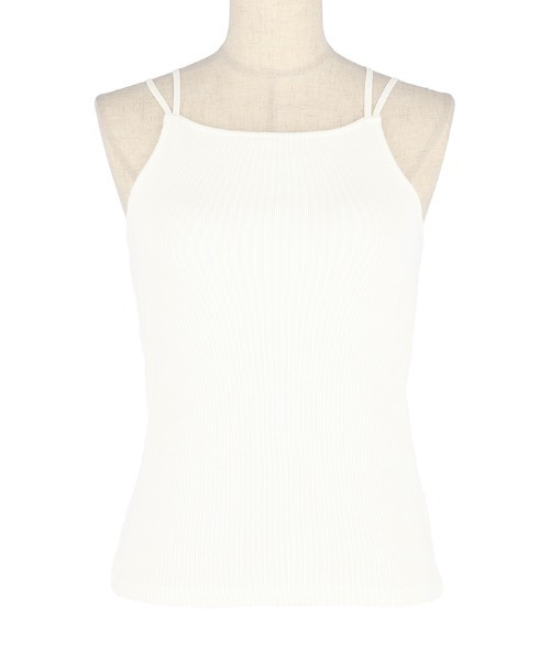 coca（coca）（コカ）の「カップ付き華奢紐キャミソール[外で着られるブラトップスOUT BRA]（キャミソール・レディース・ブラック/アイボリー/その他1・S/M/L）」の6枚目の写真