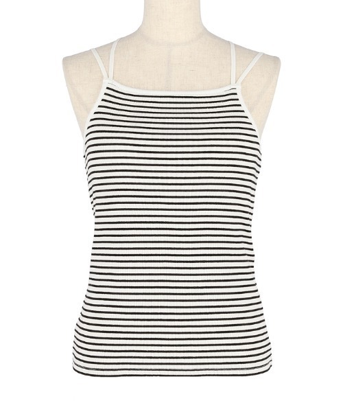 coca（coca）（コカ）の「カップ付き華奢紐キャミソール[外で着られるブラトップスOUT BRA]（キャミソール・レディース・ブラック/アイボリー/その他1・S/M/L）」の4枚目の写真