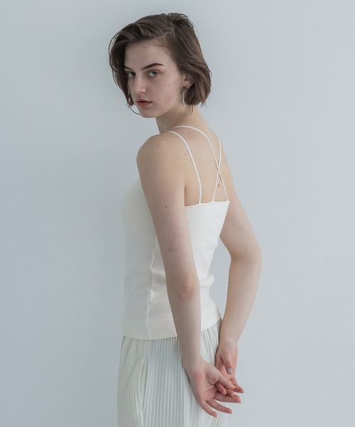 coca（coca）（コカ）の「カップ付き華奢紐キャミソール[外で着られるブラトップスOUT BRA]（キャミソール・レディース・ブラック/アイボリー/その他1・S/M/L）」の20枚目の写真